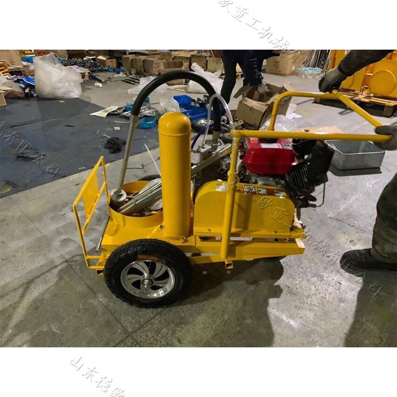 路面交通标线绘线机 手推式汽油冷喷漆标线机 小区物W业车位划线