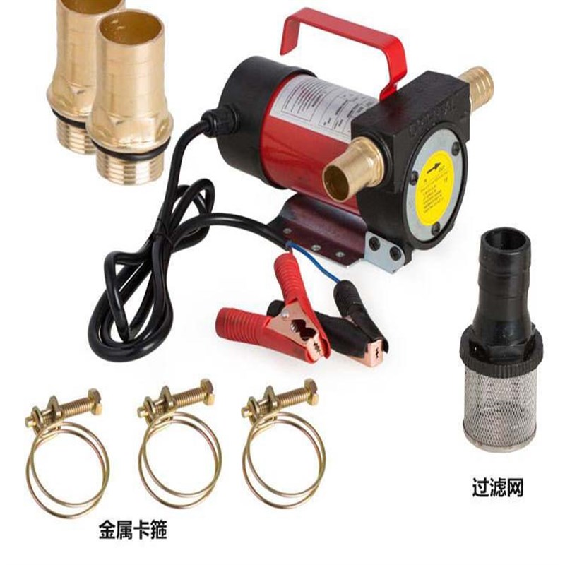 12V24V220V伏正反转电动直流加油F泵自吸泵手动抽油泵柴油吸油机