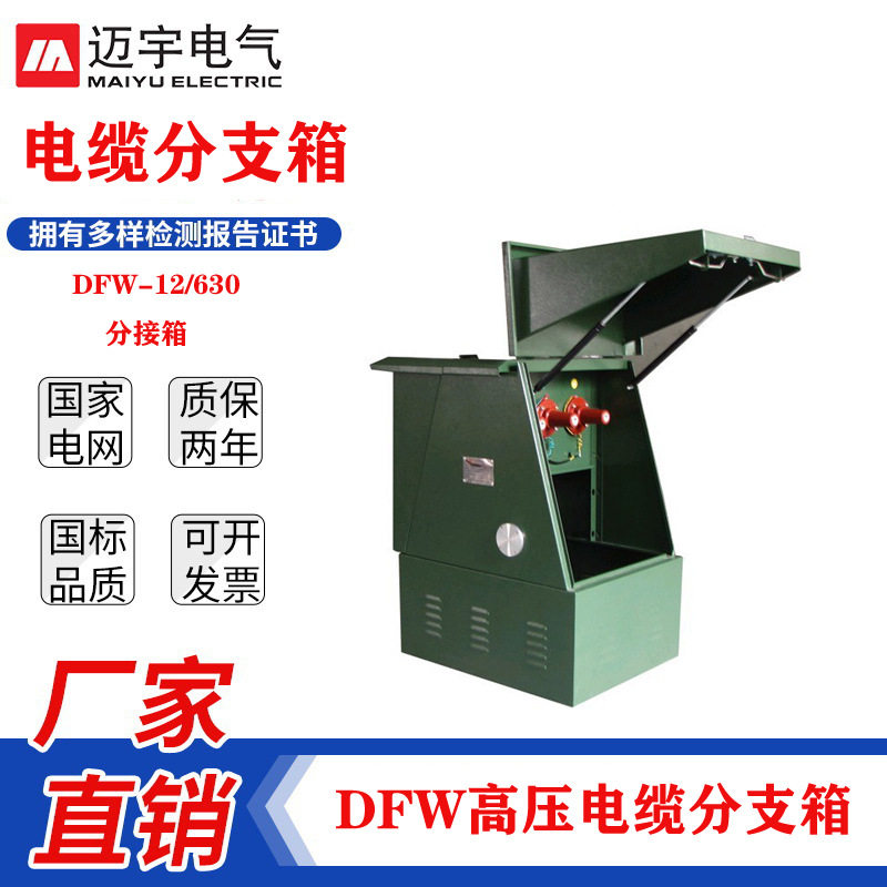 DFW-10电缆分支箱一进三出户外高压分支箱欧式电缆分接箱10KV美式