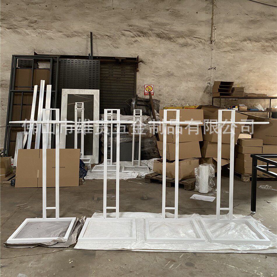 窗帘吊卡展示架展架家纺布艺落地式布料样品色卡陈列架子挂样架