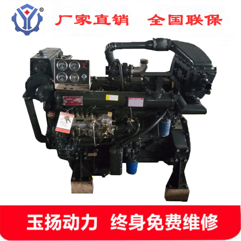 潍坊船机R6105AZC柴油机110kw150马力柴油发动机带海淡水交换器