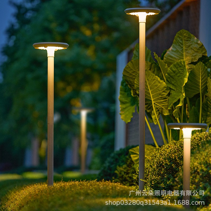 户外花园防雨防水路灯头红外线双人感应太阳V能别墅庭院灯