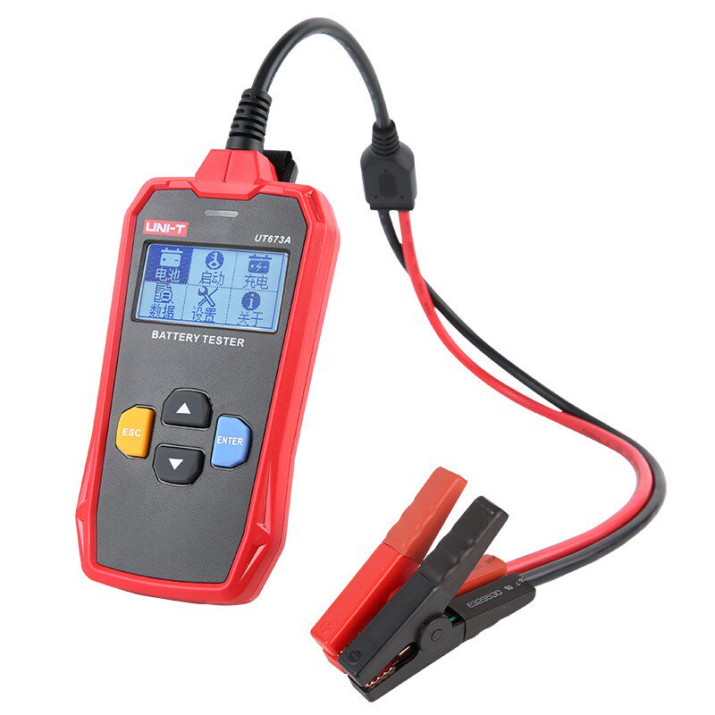 优利德UT673A/675A汽车蓄电池测试仪12V/24V电动车电瓶性能检测仪