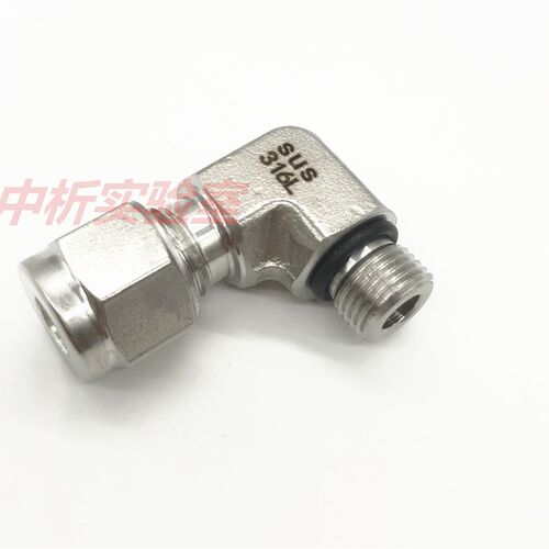 316L不锈钢弯通终端接头  G螺纹转卡套弯头 ME型90度接头