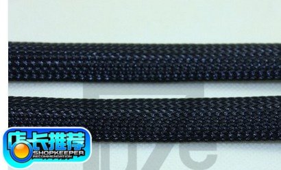 黑色25.0MM尼龙编织管蛇皮管伸缩软管编制音频束线网管网纹管整卷