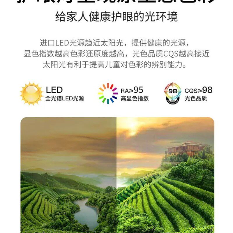 护眼吸顶灯现代简约防蓝光LED儿童房灯阳台灯客厅餐厅主卧室灯具