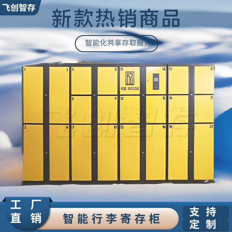智能行李寄存柜酒店车站自助储物柜电子人脸扫码识别联网存放柜