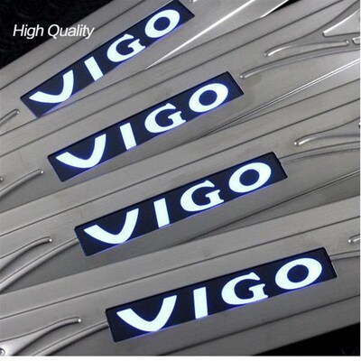 VIGO 皮卡不锈钢带灯门槛条 VIGO door sill. 迎宾踏板