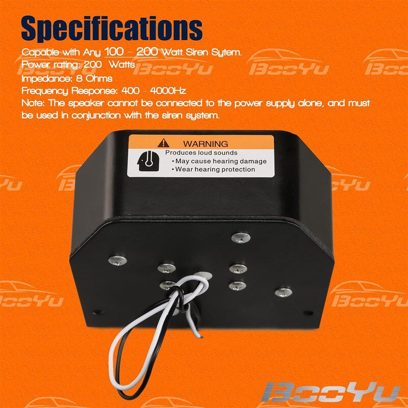 超薄喇叭主机200w汽车警报车载八角扬声器P喇叭12V/24V