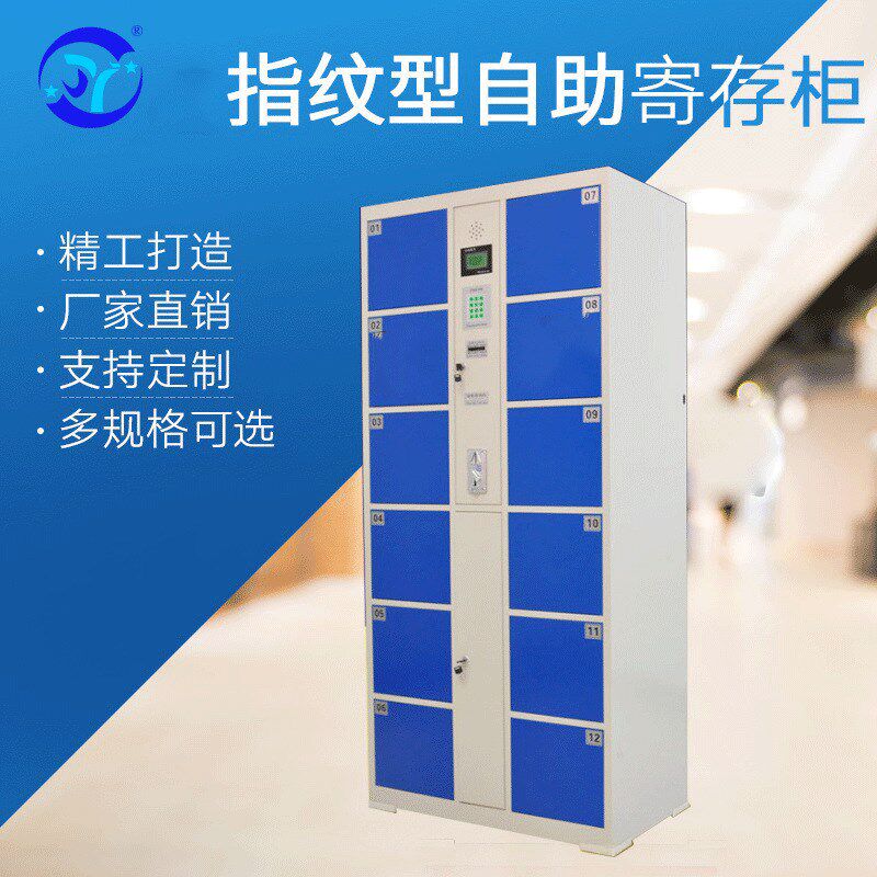 办公室员工智能存储柜 超市车站扫码收费智能行李电子存包柜