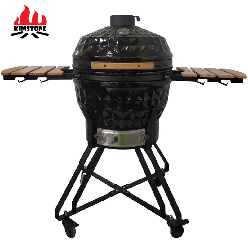 陶瓷烧烤炉24寸现货BBQ欧美庭院烟熏炉厨房烘T焙多功能烤鸡炉