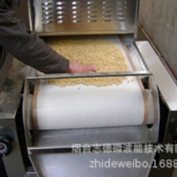 隧道式五谷杂粮微波熟化设备大豆微波烘烤设备红豆薏米微波烘焙机
