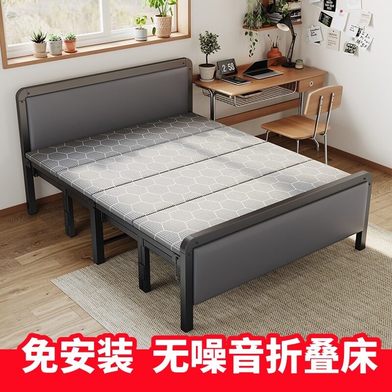 加固折叠木板床办公午休家用