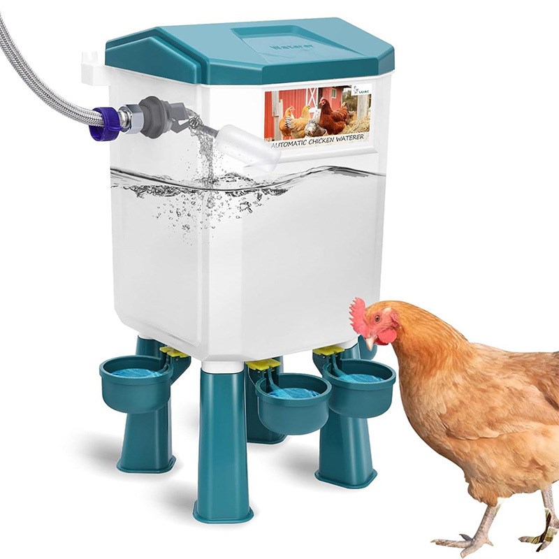 家禽自动加水饮水器 7L/11L水桶套装带水管N 鸡鸭鹅家禽自动喂水