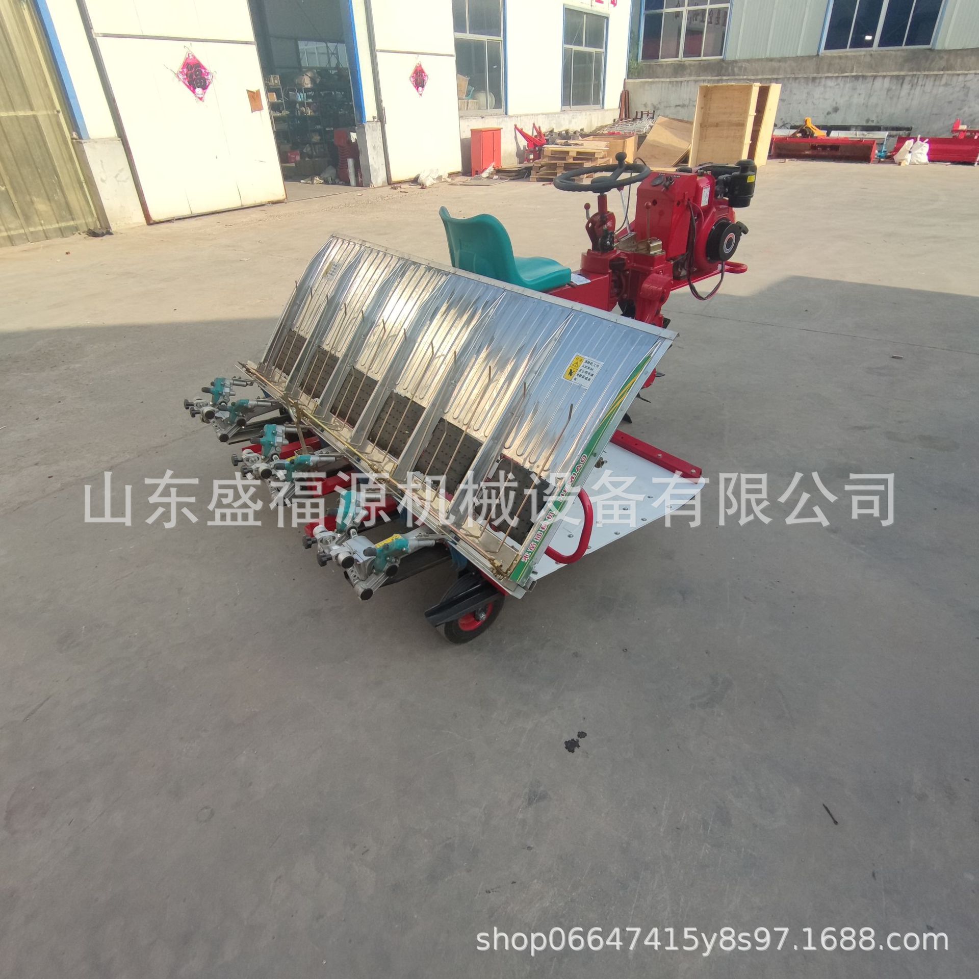 汽油款手推式水稻新式六行插禾机 半自动可调四行水上漂稻谷插秧