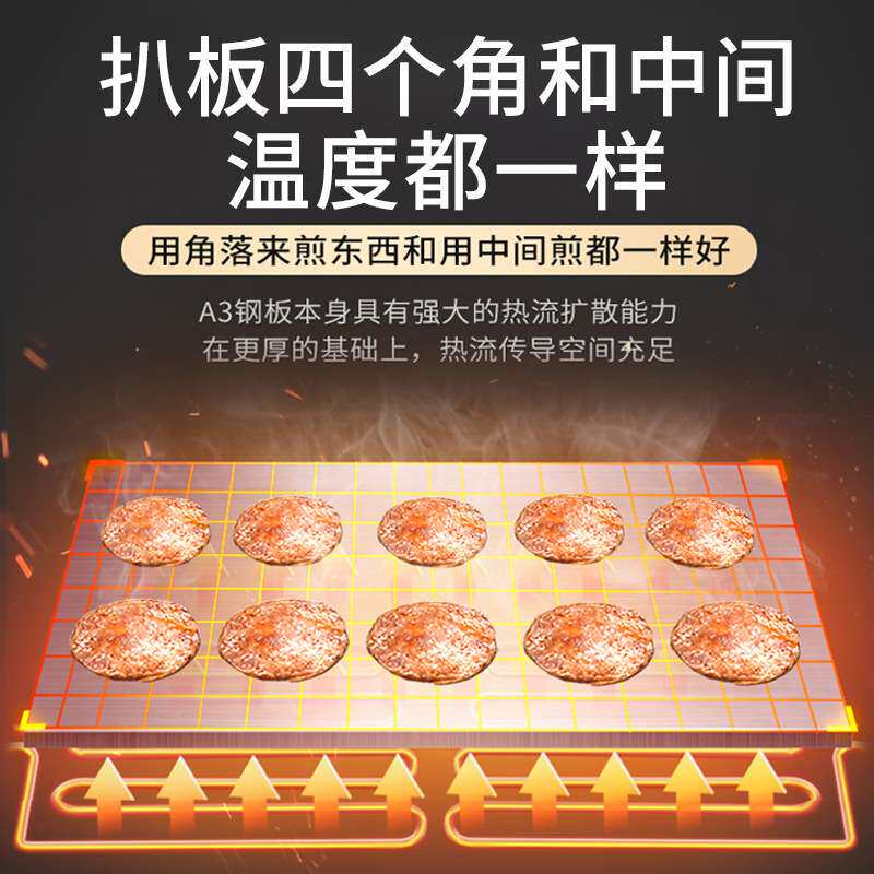 佳斯特商用电扒炉JUS-DGH60台式铁板烧酒店西餐汉堡牛排趴炉