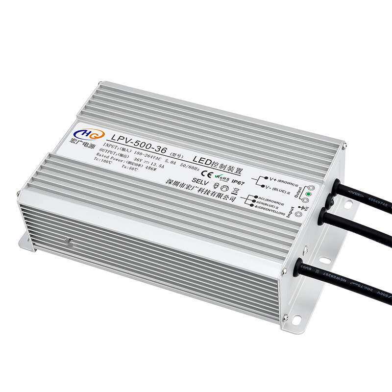 厂家生产24V36V48V 500W 防水开关电源 500WLED灯带驱动电源开关