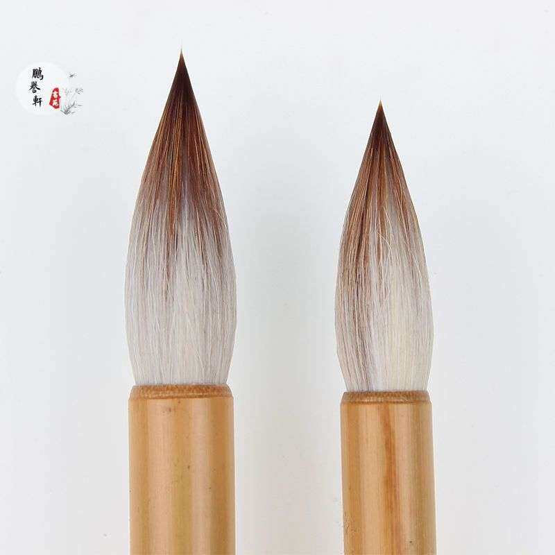 老技师特制毛笔纯狼羊兼毫大中楷田英章专用欧楷赵柳颜体行书草书图片