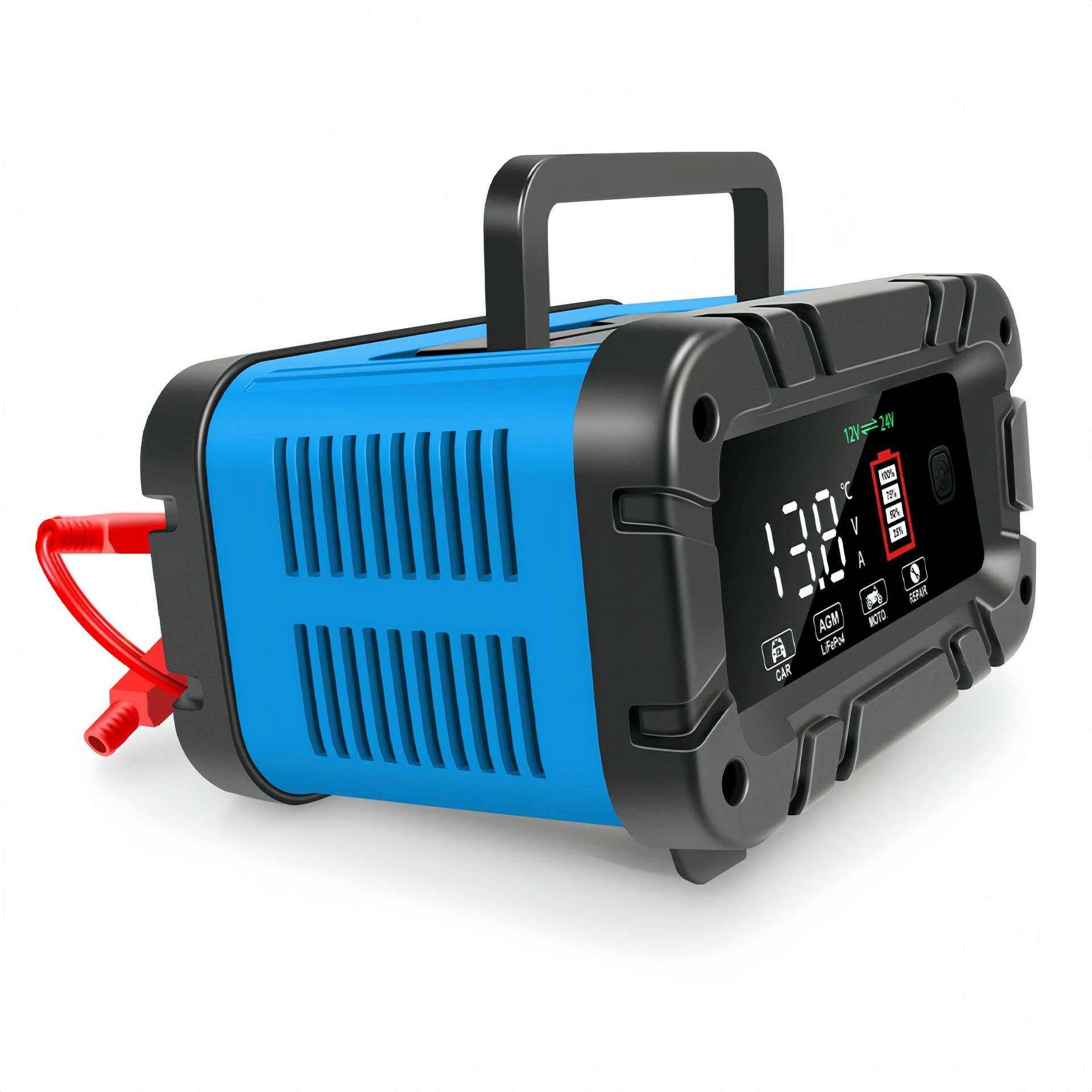 12V24V20A大功率电瓶充电器 锂电铅酸通用智能充电器