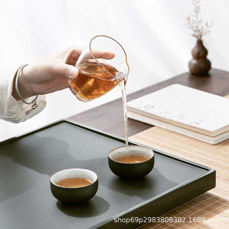 乌金石茶盘家用办公厂家直销现代简约石材石头大小号茶具茶海茶台