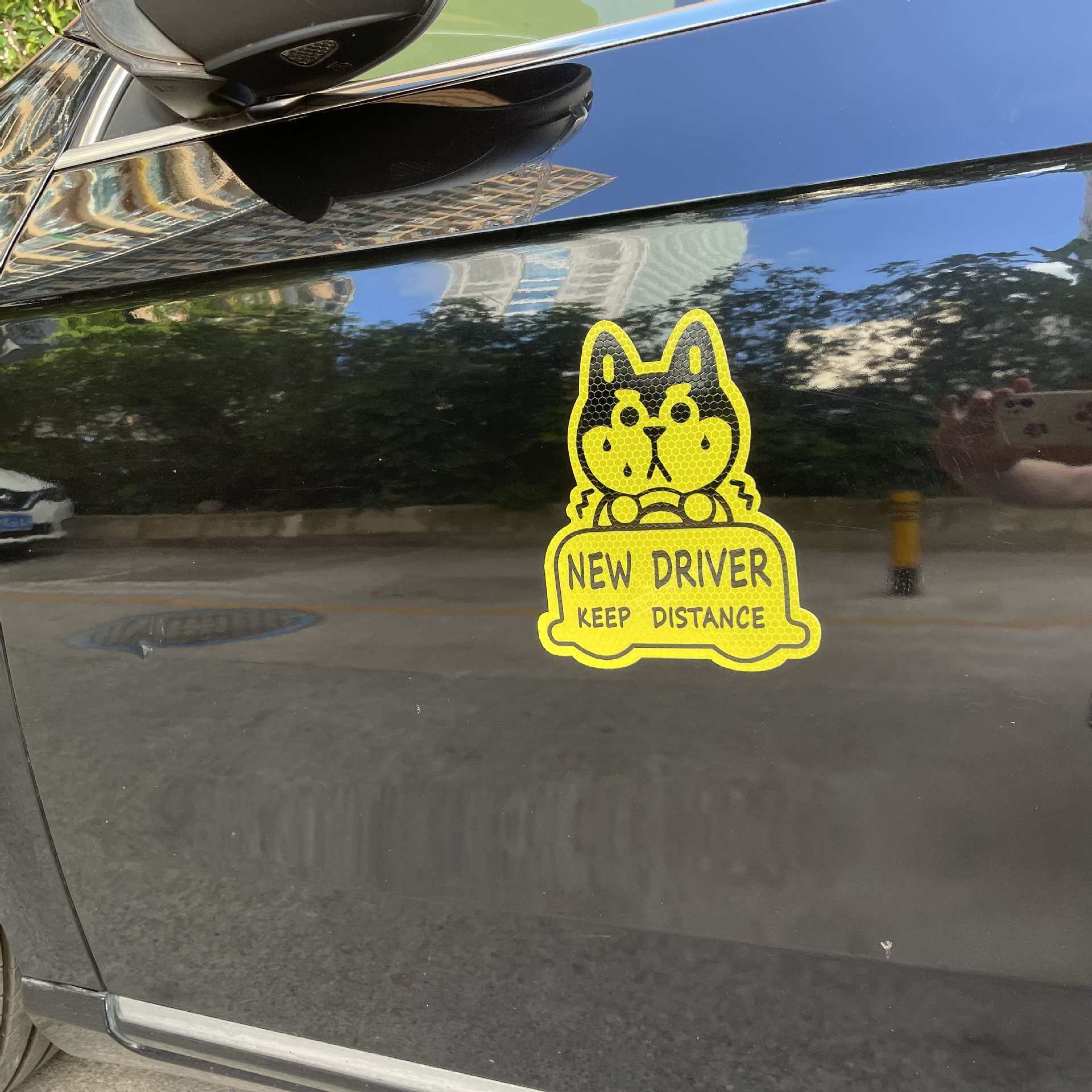 磁性反光车贴baby on board车上有婴儿警示车身贴亚马逊跨境供应