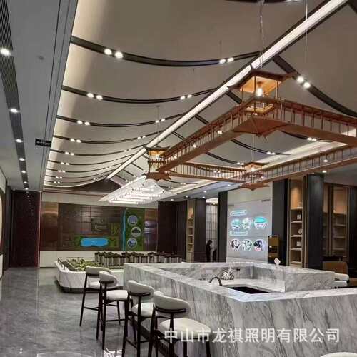 酒店大堂吊灯茶室餐馆宴会厅前台工程灯具售楼部新中式房子灯