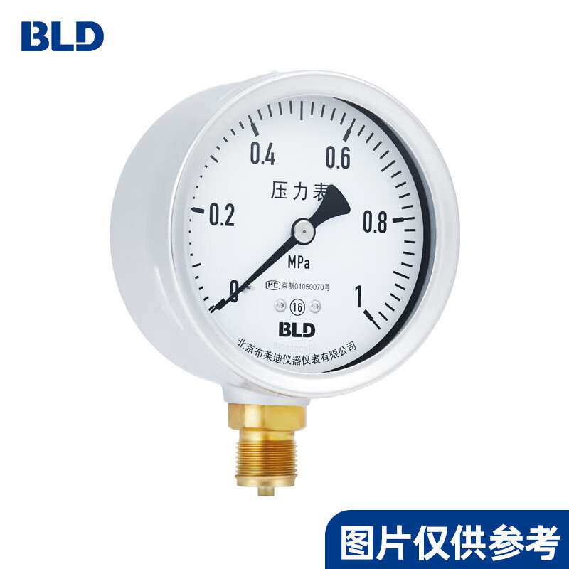 耐震压力表YTN-100 0~10MPa 1.6级 M20X1.5 径向无边压力表