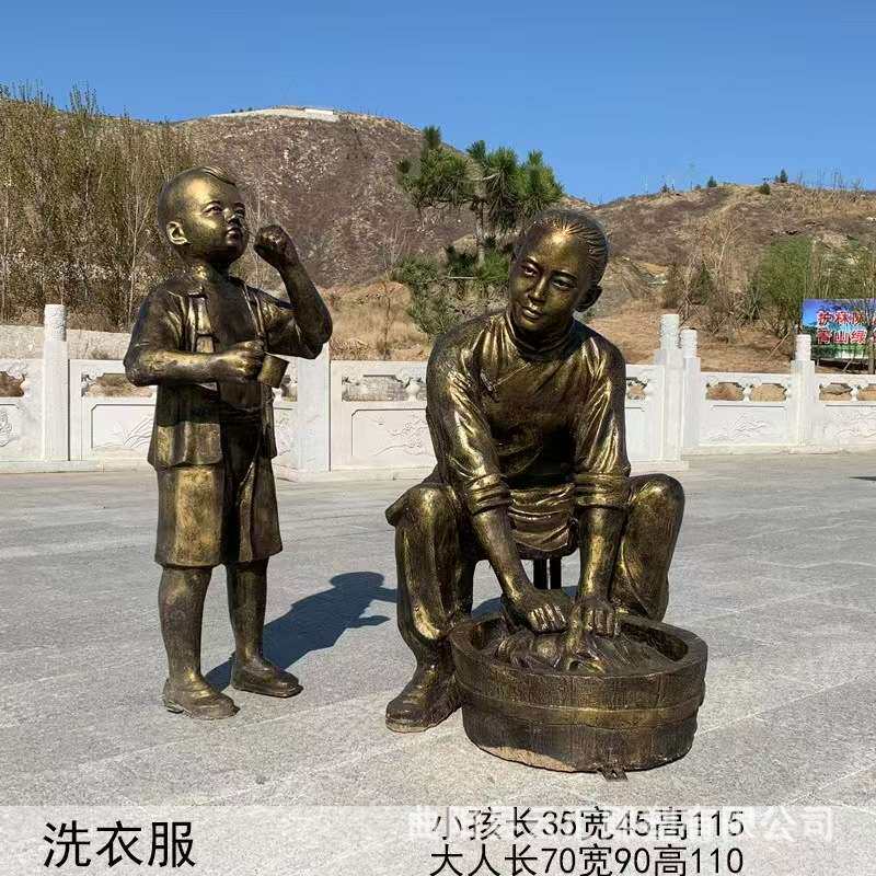 玻璃钢户外仿铜打铁制铁人物雕塑 纯铜劳动人民雕像民俗景观摆件