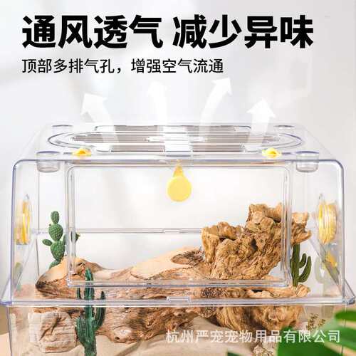 卡诺爬宠饲养箱乌龟冬眠迷你电视爬虫缸雨林水陆缸爬宠守宫饲养箱