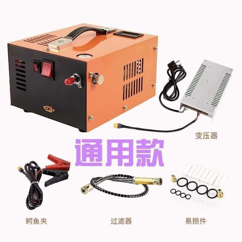 车载12V电动高压打气机30mpa家用压缩气泵户外潜水呼吸泵4500psi