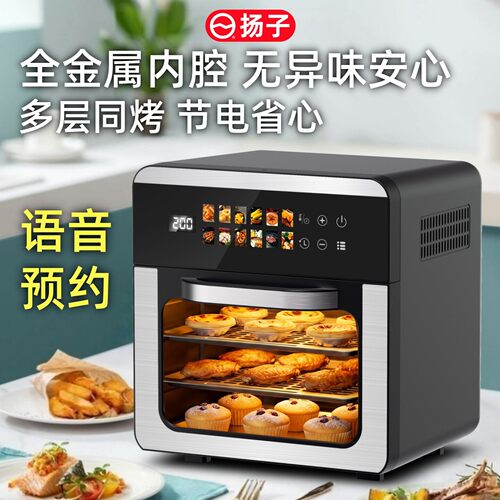 扬子2026家用新款电烤箱小型风炉空气炸锅蒸箱微波炉三四合一体机