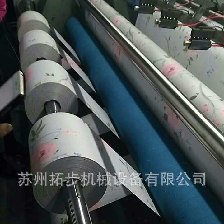 直销拓步机械电热切割条机抽纱割布条机安丘家纺分切设备