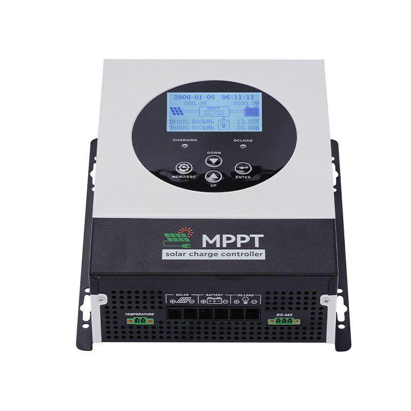 智能MPPT40a 12v 24v 太阳能充电控制器,LCD显示屏实时监控
