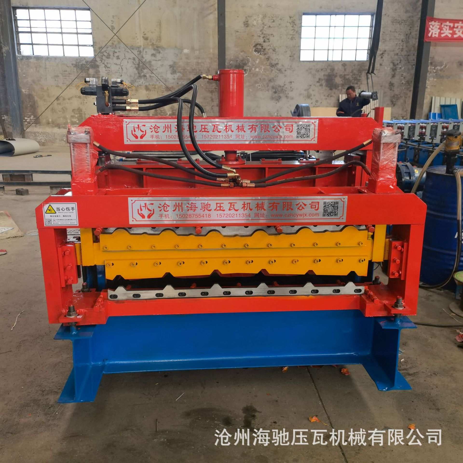 海驰机械生产销售加宽840-900双层压瓦机 单层压瓦机  冷弯成型