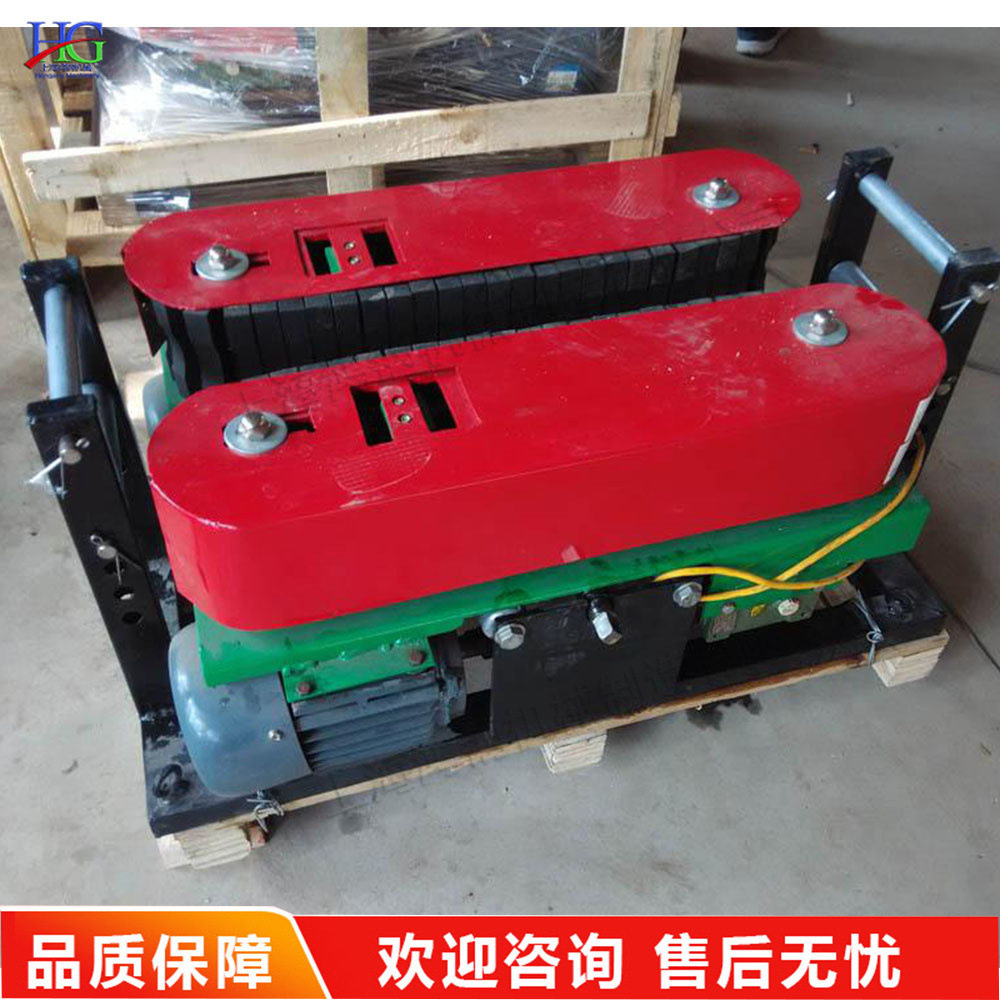 履带式电缆输送机电力施工线缆推送设备电缆电线自动牵引机