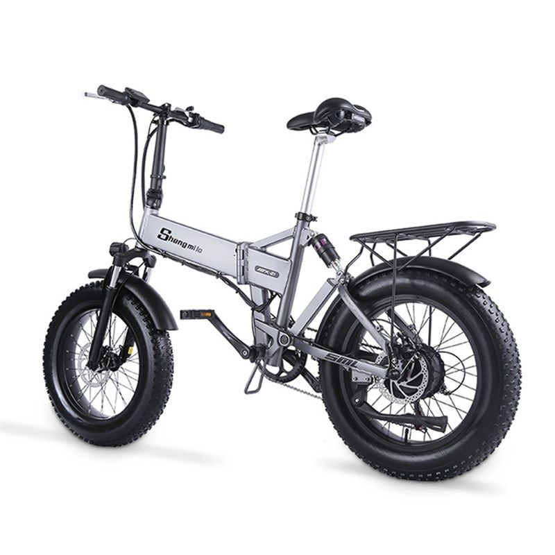 圣米洛MX21电动折叠自行车宽胎48V500w/1000w大功率助力自行车