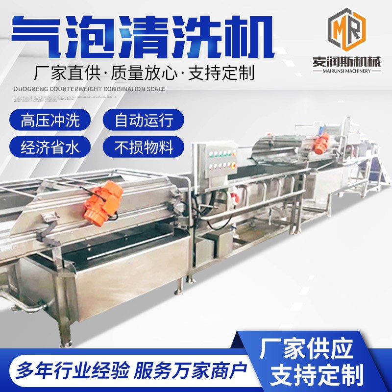 韭菜清洗机 毛豆链板式清洗机 鱼腥草清洗机O 芒果平行毛滚清洗机