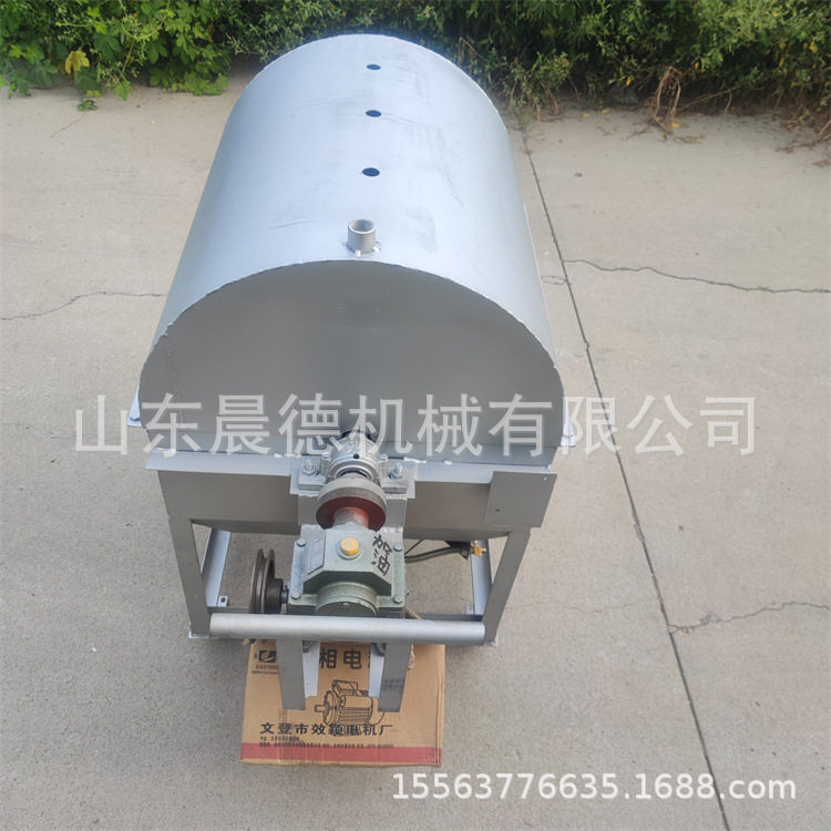 花生炒货机50斤 辣椒滚筒炒锅加厚钢板环保型芝麻翻炒机