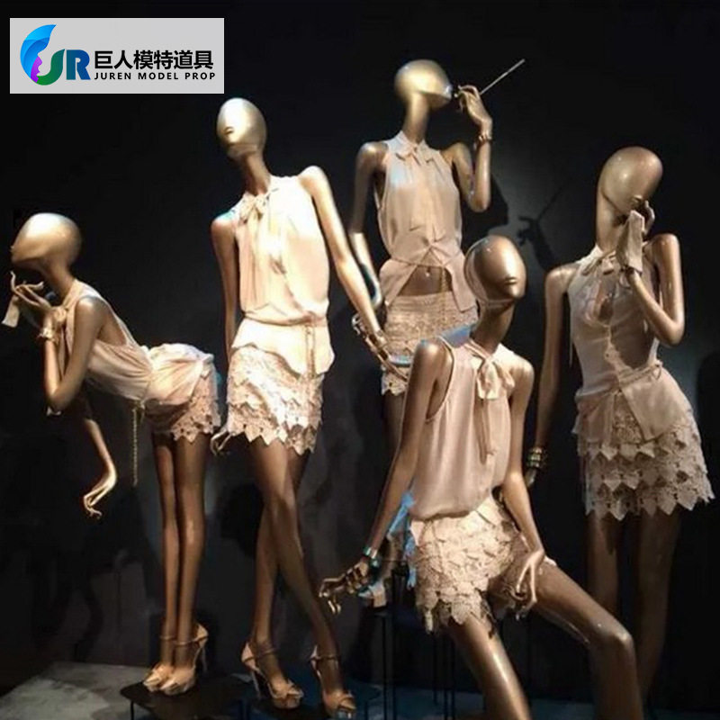 模特展示架女装欧式服装店人偶道具欧美全身组合假人站立橱窗陈列