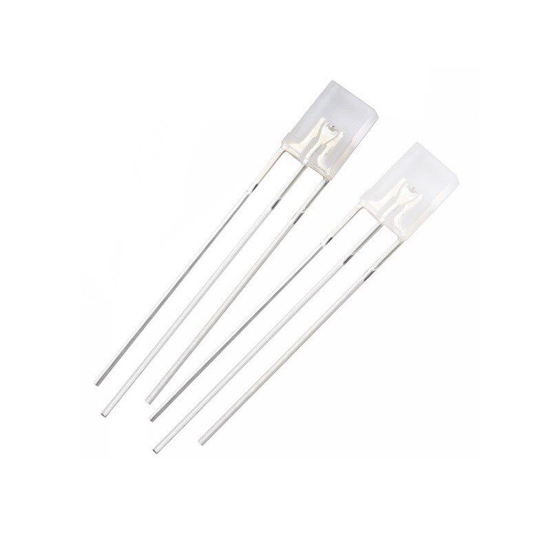 2X5X7长方形直插红蓝双色灯珠三y脚257led背光板指示灯方灯led灯