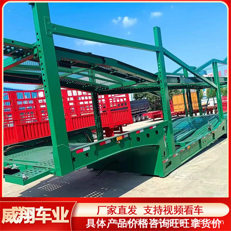厂家供应两轴六车位车辆运输半挂车 轿运半挂车双桥轻型轿运车
