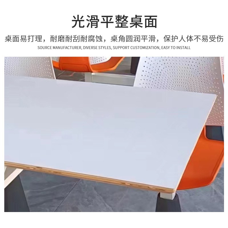 饭堂餐桌商用食堂四人连体桌椅员工快餐面馆P小吃饭店服务区家具