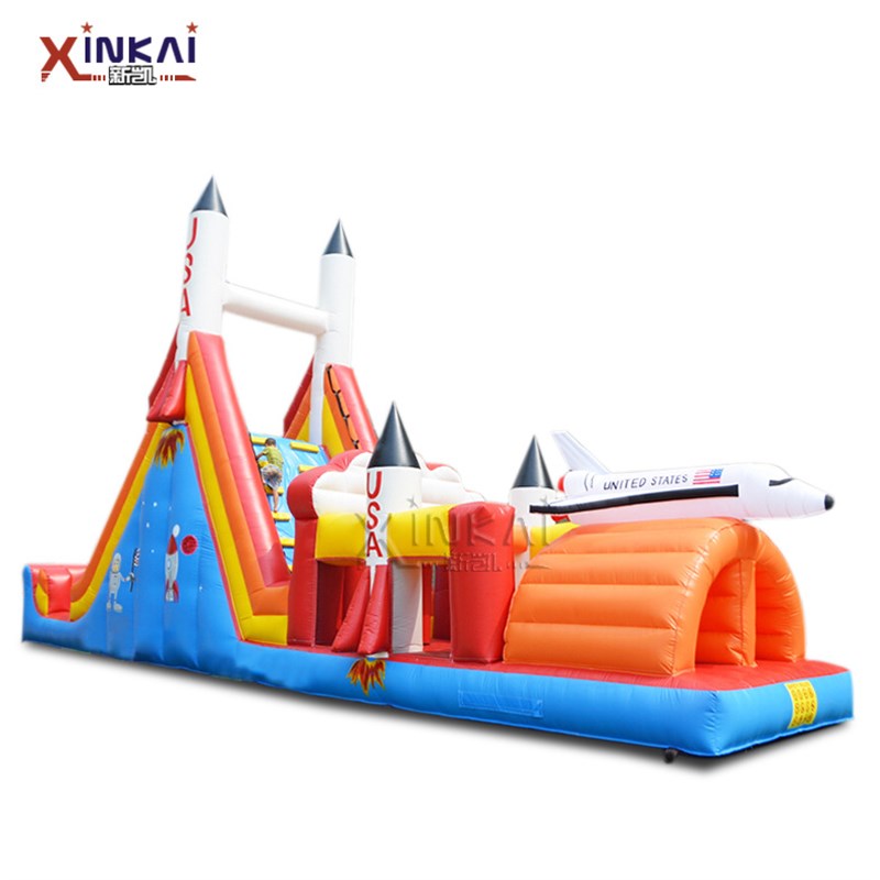 充气城堡航空主题飞机充气蹦床 夏日水上乐园游乐场充气滑梯蹦床
