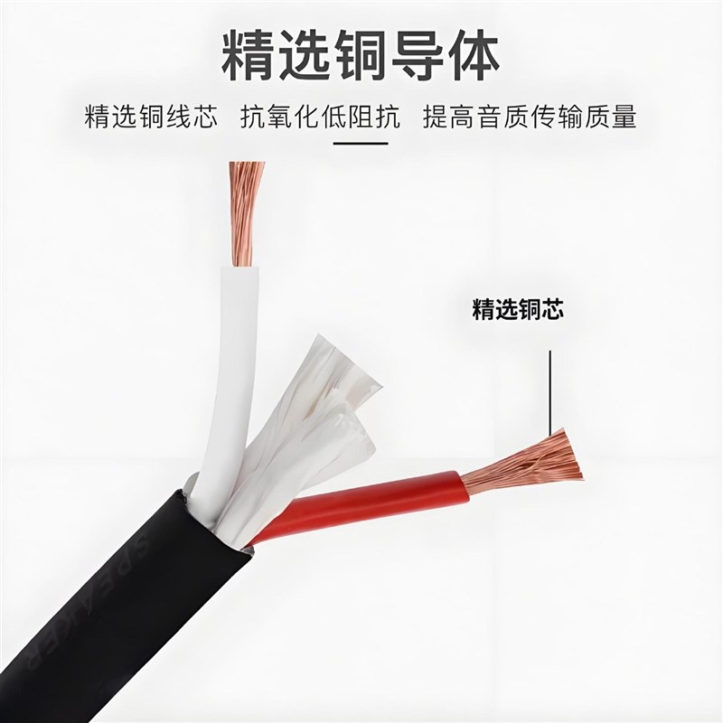 户外演出b音响线专业护套音箱线纯铜工程舞台音箱线2芯发烧喇叭线