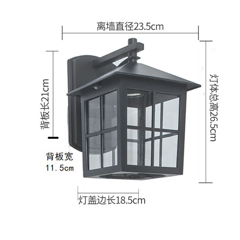 简约现代户外f防水壁灯酒店餐厅服装店装饰照明灯具别墅大门阳台