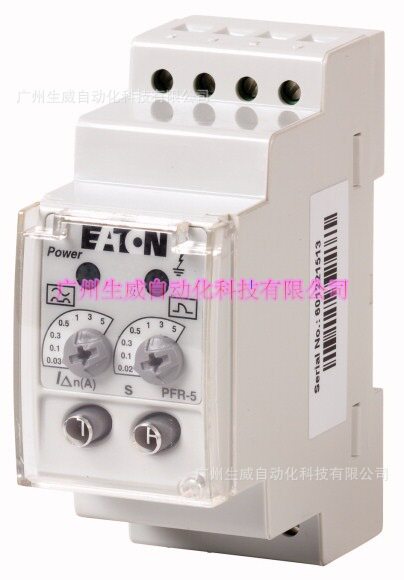 EATON 漏电保护继电器PFR-5故障电流及延迟动作时间可调