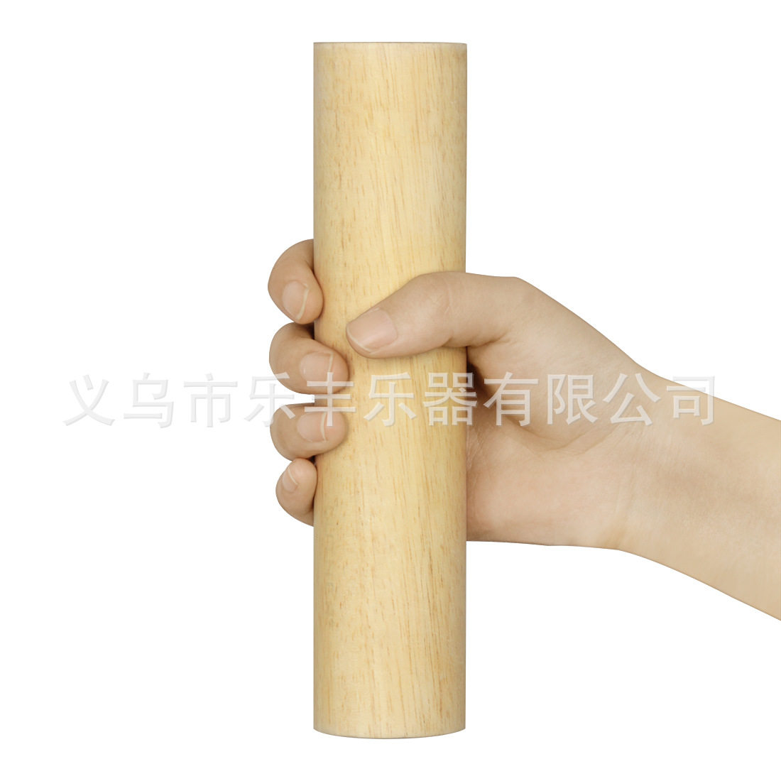 奥尔夫打击乐器橡胶木圆形沙筒儿童启蒙玩具沙锤砂柱响筒厂家直销