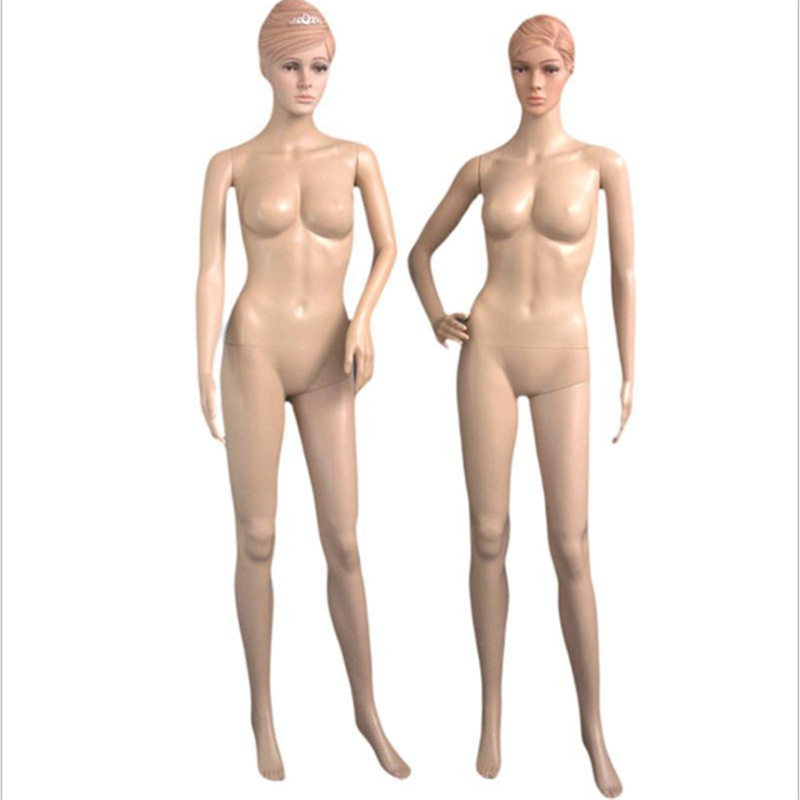 肤色带假头发分体服装模特道具全身女款带五官