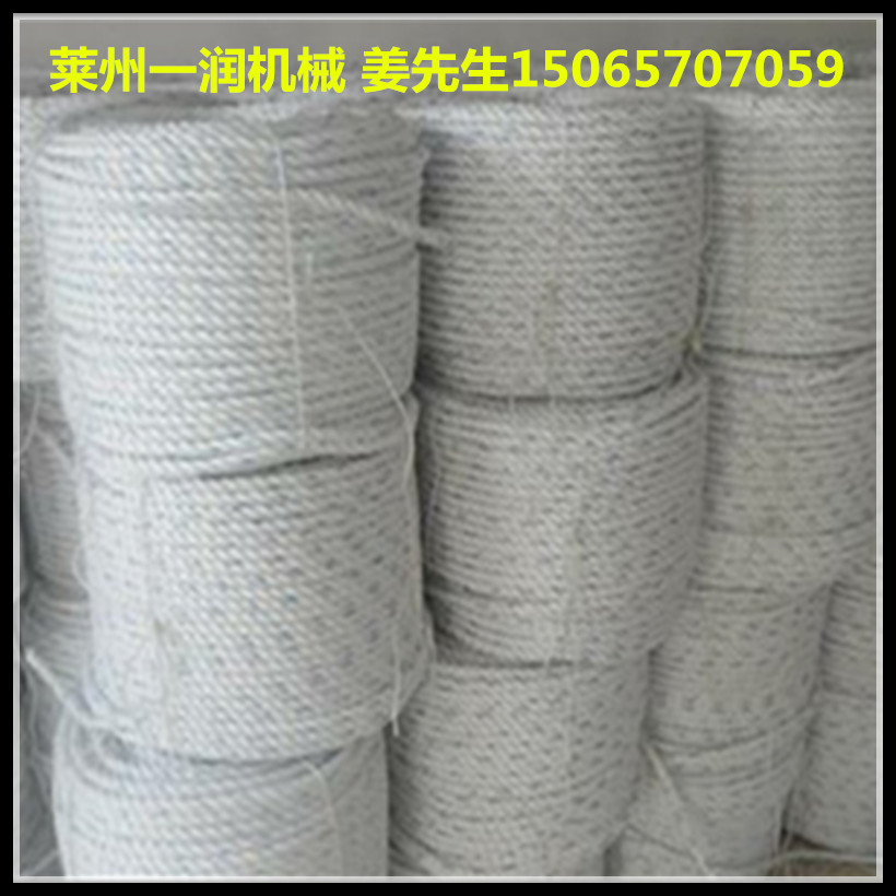 塑料亚麻扁丝拉丝机制绳设备