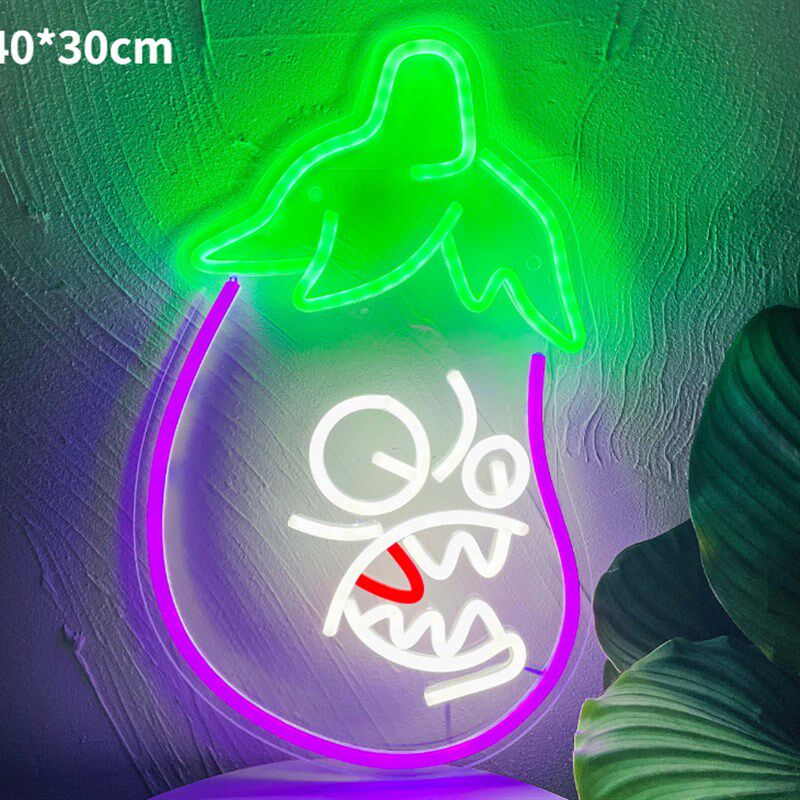 外贸亚马逊亚克力LED霓虹灯愤怒的小鸟发光灯网红布置打卡代发